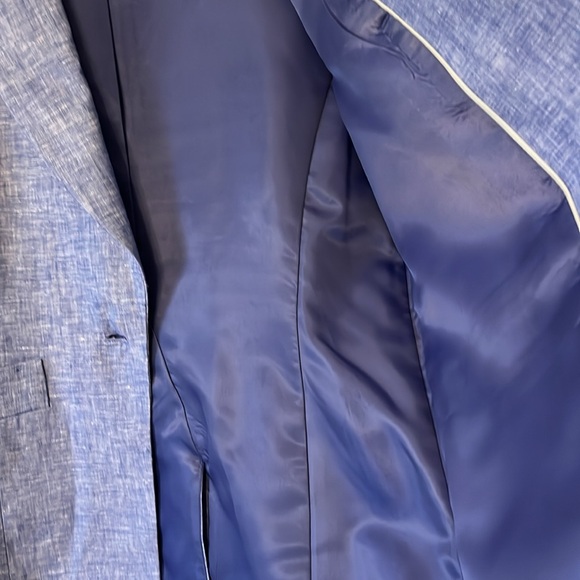 Adorable Talbots Linen Jacket Freshly Dry Cleaned Excellent Condition - Picture 7 of 10